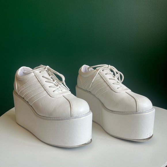 White Platform Sneakers HaraJuku:CS T&P - Picture 3 of 11